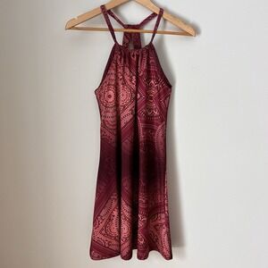 Tehama Women's Pink Red Athletic Dress Size Small Racerback‎